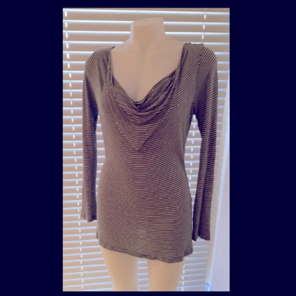 Grey Blouse - Hangs Beautifully!